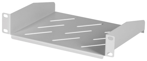Półka do szaf 10" 310mm szara Lanberg (1U/254x180mm udźwig do 20kg, montaż 4-punktowy) - 1076936
