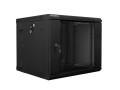 Szafa instalacyjna Rack dwusekcyjna wisząca 19" 9U 600x600 czarna Lanberg (flat pack) - 2035547