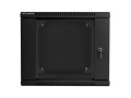Szafa instalacyjna Rack dwusekcyjna wisząca 19" 9U 600x600 czarna Lanberg (flat pack) - 2035548