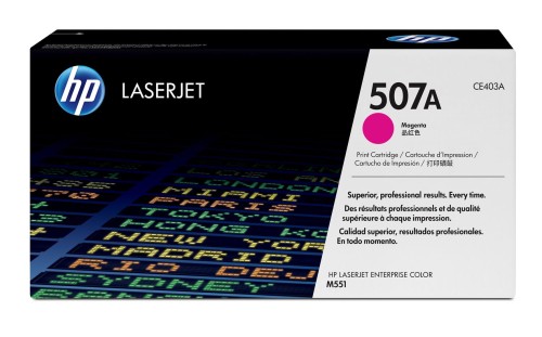HP 507A - purpurowy - oryginalny - LaserJe - 1932660