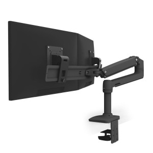 Ergotron LX DESK DUAL DIRECT ARM/25IN MIS-D 10Y W MATTE BLACK