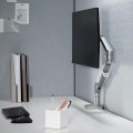 Uchwyt biurkowy do monitora Ergo Office ER-405G, szaryze sprężyną gazową, 17"-32", 9 kg - 1131447