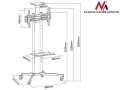 Stand, wózek do telewizora na kółkach Maclean MC-661 max 55kg max 32"-55" max VESA 600x400 - 1484637