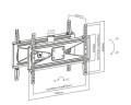 Uchwyt na dwa telewizory przód/tył 23-70" 50kg Maclean MC-703 czarny max VESA 600x400 - 1935172