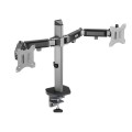 Uchwyt przegubowy na dwa monitory Deluxe Ergo Office ER-449, 17"-32", max. 9kg - 1802924