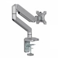 Uchwyt do monitora Ergo Office ER-447 aluminiowy, ze sprężyną gazową, podwójne ramię, VESA 75x75/100x100, 17"-32" 10 kg srebrny - 1802933