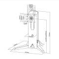 Uchwyt biurkowy do monitora NanoRS RS110 wolnostojący z przeciwwagą, gamingowy 17-32" 8kg VESA 75x75 oraz 100x100, 2xUSB 3.0 - 1802942