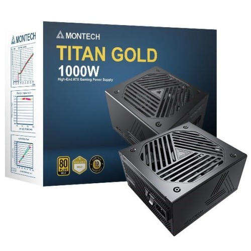 Montech Titan Gold 1000W - 80 PLUS & Cybenetics Gold, modular, PCIe 5.0 - 1000 Watt - 2070639