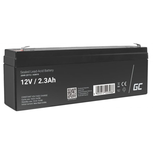 GREEN CELL AKUMULATOR ŻELOWY AGM18 12V 2,3AH - 958649