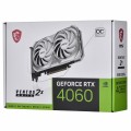 Karta VGA MSI GeForce RTX 4060 VENTUS 2X WHITE 8G OC 8GB GDDR6 128-bit HDM+3xDP PCIe4.0 - 2070259