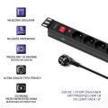 Listwa zasilająca Qoltec do RACK 19" 1U 16A PDU CB 8xSCHUKO 2m - 1898864