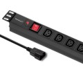 Listwa zasilająca Qoltec do RACK 19" 1U 10A PDU 8xIEC C13 2m - 1916526