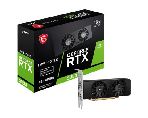 Karta VGA MSI GeForce RTX 3050 LP 6G OC 6GB GDDR6 96bit 2xHDMI+DP PCIe4.0 - 2070190