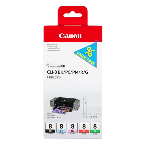 CANON CLI-8 BK/PC/PM/R/G Multi Pack - 2068712