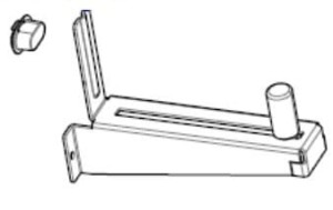 Kit, 1 inch core Media Hanger, ZT410