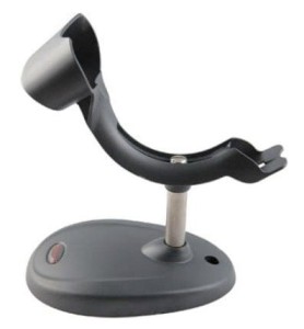 Stand: gray, 8cm (3´) height, rigid rod, large oval weighted base, Xenon cradle