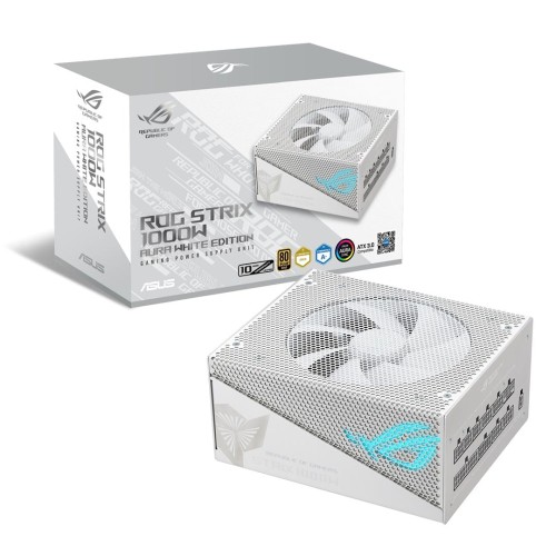 Zasilacz Asus ROG-STRIX-1000G-AURA-WHITE-GAMING 1000W 80Plus Gold aPFC - 2070652