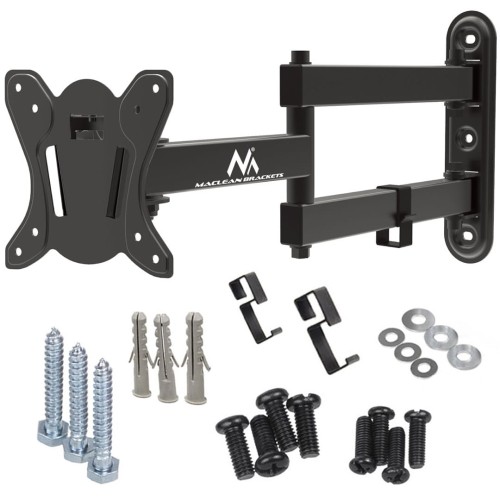 Uchwyt do telewizora lub monitora Maclean MC-417, max. VESA 100x100, 13-32", 30kg, czarny - 2069595