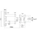 Uchwyt do telewizora lub monitora Maclean MC-417, max. VESA 100x100, 13-32", 30kg, czarny - 2069586