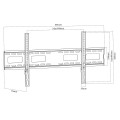 Uchwyt do TV Maclean MC-420, max VESA 800x400, 43-120", 120kg - 2069457