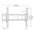 Uchwyt do TV Maclean MC-421, max VESA 600x400, 32-90", 80kg, reg. odchylenia +15°~-15° - 2069580
