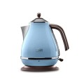 Delonghi | Czajnik | KBOV 2001.AZ | Standardowy | 2000 W | 1,7 L | Stal nierdzewna | Podstawa obrotowa 360° | Błękit - 2047317