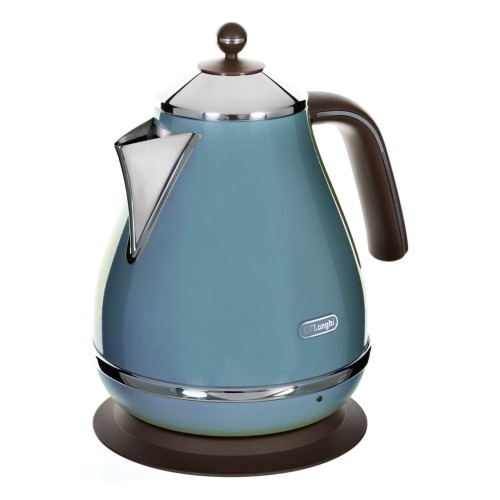 Delonghi | Czajnik | KBOV 2001.AZ | Standardowy | 2000 W | 1,7 L | Stal nierdzewna | Podstawa obrotowa 360° | Błękit - 2047317