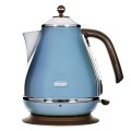 Delonghi | Czajnik | KBOV 2001.AZ | Standardowy | 2000 W | 1,7 L | Stal nierdzewna | Podstawa obrotowa 360° | Błękit - 2047312