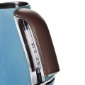 Delonghi | Czajnik | KBOV 2001.AZ | Standardowy | 2000 W | 1,7 L | Stal nierdzewna | Podstawa obrotowa 360° | Błękit - 2047315