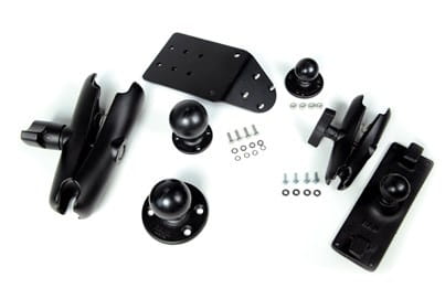 VM2 RAM mount kit for keyboard & computer, round base, medium arm, 8.5 inch (215 mm), ball for vehicle dock rear, keyboard mount - 2050940