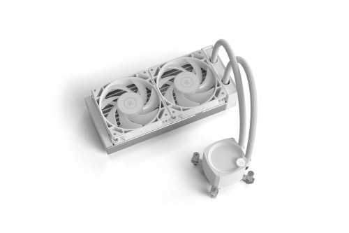 EK Water Blocks EK-Nucleus AIO CR240 Lux D-RGB Komplett-Wasserkühlung - Weiß - 2051480
