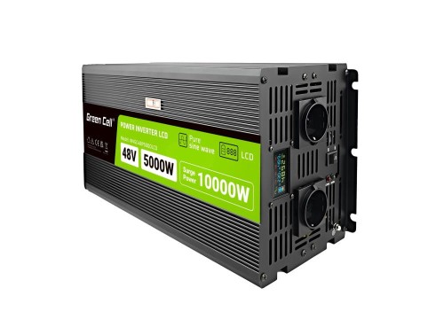 GREEN CELL PRZETWORNICA LCD 48V/230V 5000W/10000W CZYSTY SINUS INVGC48P5000LCD - 1789005