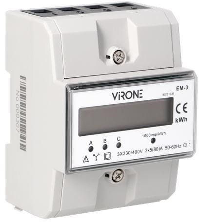 Wskaźnik zużycia energii 3 fazowy Virone EM-3 - 2053870