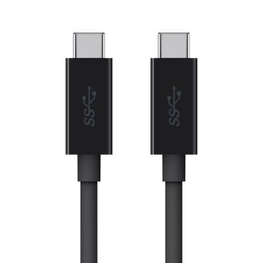 BELKIN MONITOR CABLE USB-C - USB-C, 5GBPS, 2M, CZARNY - 2054246