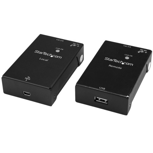 1 PORT USB 2.0 EXTENDER KIT/ETHERNET EXTENDER - USB 2.0 - 2054758