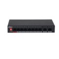 Switch niezarządzalny Dahua PFS3010-8ET-96-V2 8 portowy 8xPoE 10/100 2xUplink Gigabit - 1995166