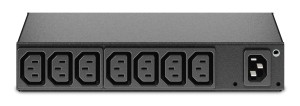 Listwa zasilająca PDU APC AP6015A do montażu w szafie, podstawowa, 0U/1U, 120–240 V/15 A, 220–240 V/10 A, (8) C13