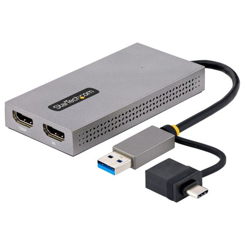 USB TO DUAL HDMI ADAPTER/USB-A OR C 1X 4K 30HZ 1X 1080P - 2073459