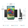BENQ PD2705U 27inch LED 3840x2160 16:9 350cd/m2 5ms HDMI/DP/USB-C PD65W Black - 1995832
