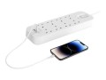BELKIN LISTWA 8XPORT 2M + 1XUSB-A 1XUSB-C 900J - 2073554