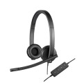 Słuchawki z mikrofonem Logitech USB Headset H570e Stereo - 2074457