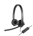 Słuchawki z mikrofonem Logitech USB Headset H570e Stereo - 1068421