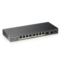 Switch niezarzadzalny Zyxel GS1100-10HP v2 8x100/1000Mbps 2xSFP PoE - 1518778