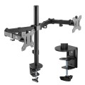 Uchwyt biurkowy na 2 monitory Maclean MC-884 17-32" 2x 8kg (max 16kg) VESA 75x75, 100x100 - 2069496