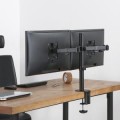 Uchwyt biurkowy na 2 monitory Maclean MC-884 17-32" 2x 8kg (max 16kg) VESA 75x75, 100x100 - 2076446