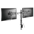 Uchwyt biurkowy na 2 monitory Maclean MC-884 17-32" 2x 8kg (max 16kg) VESA 75x75, 100x100 - 848493