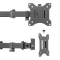 Uchwyt biurkowy na 2 monitory Maclean MC-884 17-32" 2x 8kg (max 16kg) VESA 75x75, 100x100 - 848491