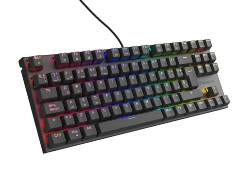 KLAWIATURA DLA GRACZY GENESIS THOR 303 TKL ES PODŚWIETLENIE RGB MECHANICZNA RED CZARNA HOT SWAP - 2061916