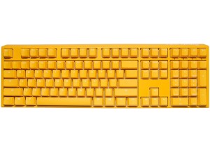 Ducky One 3 Yellow Gaming Tastatur, RGB LED - MX-Silent-Red (US)