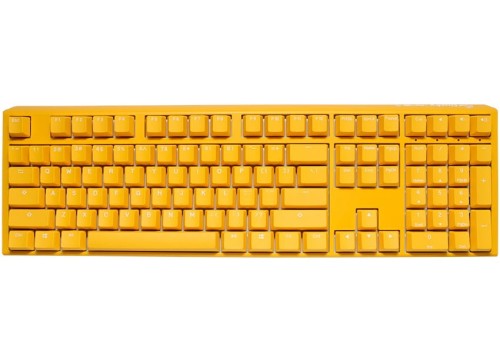Ducky One 3 Yellow Gaming Tastatur, RGB LED - MX-Silent-Red (US) - 2062072